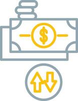 Cash Flow Icon Design Symbol vector