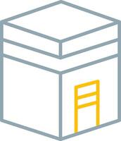 Kaaba Icon Design Symbol vector