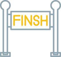 Finish Line Icon Design Symbol vector