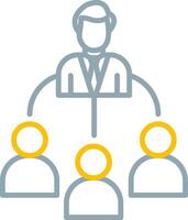 Delegate Icon Design Symbol vector