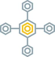 Biomolecular Icon Design Symbol vector