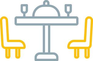 Dining Table Icon Design Symbol vector