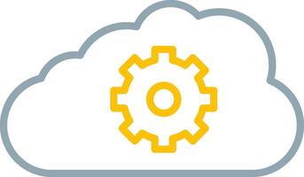 Cloud Storage Icon Design Symbol vector