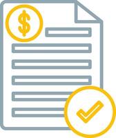 Bill Icon Design Symbol vector