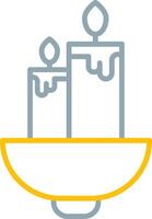 Candles Icon Design Symbol vector