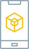 Augmented Reality Icon Design Symbol vector