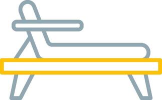 Deck Chair Icon Design Symbol vector