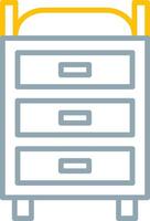 Changing Table Icon Design Symbol vector