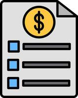 Bill Icon Design Symbol vector