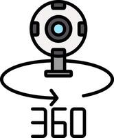 360 Camera Icon Design Symbol vector