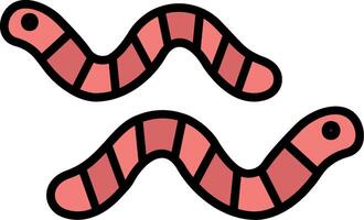 Worm Icon Design Symbol vector