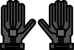 Wired Gloves Icon Design Symbol vector