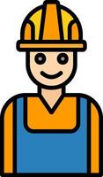 Worker Icon Design Symbol vector