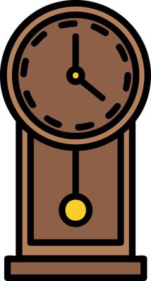 Wall Clock Icon Design Symbol