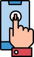 Touchscreen Icon Design Symbol vector