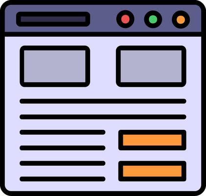Landing Page Icon Design Symbol