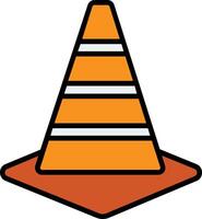 Traffic Cone Icon Design Symbol vector