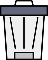 Trash Can Icon Design Symbol vector