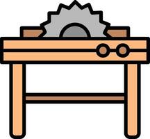 Table Saw Icon Design Symbol vector