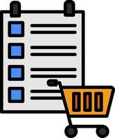 Shopping List Icon Design Symbol vector