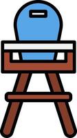 High Chair Icon Design Symbol vector