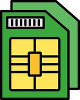 Sim Card Icon Design Symbol vector