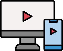 Screen Mirroring Icon Design Symbol vector