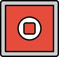 Stop Button Icon Design Symbol vector