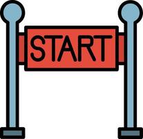 Start Line Icon Design Symbol vector