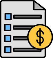 Invoice Icon Design Symbol vector