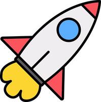 Rocket Launch Icon Design Symbol vector