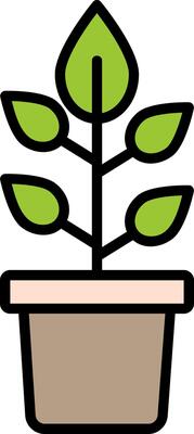 Plant Icon Design Symbol