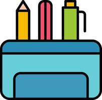 Pencil Case Icon Design Symbol vector