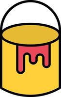 Paint Bucket Icon Design Symbol vector