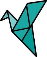 Origami Icon Design Symbol vector