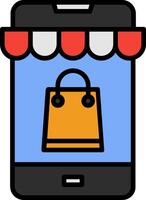 Online Shop Icon Design Symbol vector