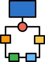 Flowchart Icon Design Symbol vector