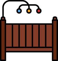 Baby Crib Icon Design Symbol vector