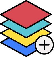 Layers Icon Design Symbol vector