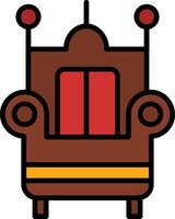 Throne Icon Design Symbol vector