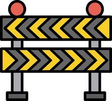 Road Barrier Icon Design Symbol vector