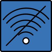 No Wifi Icon Design Symbol vector