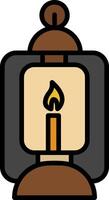 Oil Lamp Icon Design Symbol vector