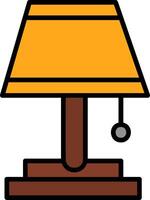 Table Lamp Icon Design Symbol vector