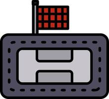 Race Track Icon Design Symbol vector