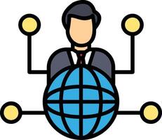 Outsource Icon Design Symbol vector