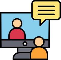 Online Interview Icon Design Symbol vector