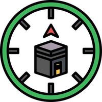 Qibla Icon Design Symbol vector