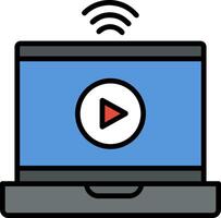 Online Streaming Icon Design Symbol vector