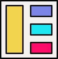 Grid Icon Design Symbol vector